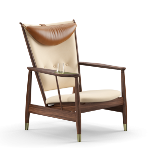 Whiskystol FJ4880, Valnd Olie, Watercolour Soft Linen/Lder Elegance Valnd