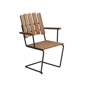 A2 Armstol, Teak/Sort