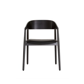 AC2 Stol, Sort Mat Lak/Sde Sort Lder