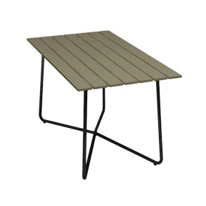 Bord B25A 120x70, Lysegrn Lakeret Eg/Sort