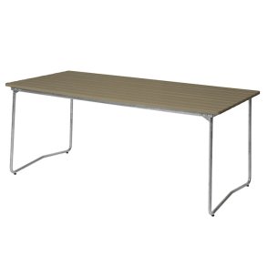 Bord B31 170x92, Lysegrn Lakeret Eg/Varmgalvaniseret Stl