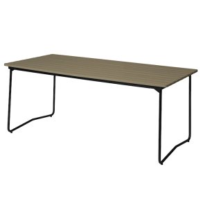 Bord B31 170x92, Lysegrn Lakeret Eg/Sort