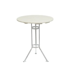 Bryggeribord �60, Hvidlakeret Eg/Varmgalvaniseret St�l