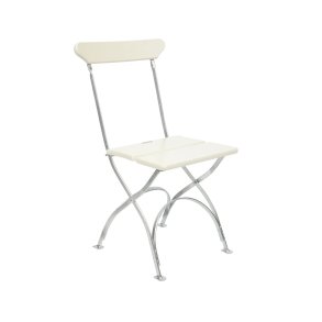 Bryggeristol, Hvidlakeret Eg/Varmgalvaniseret St�l