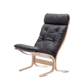 Siesta Classic Hj U/Arm, Lakeret Eg/Lder Hemsen Anilin Sort