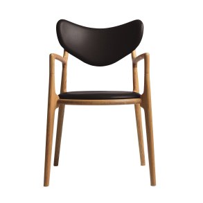 Salon Stol, Eg Olie, Mrke Brun Sierra Lder