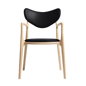  Salon Stol, Eg Sbe, Sort Sierra Lder