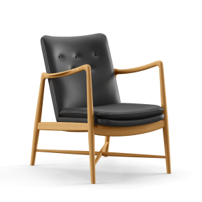 Kaminstol FJ4610, Eg Olie, Lder Nevada Sort