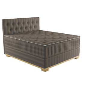 Grand Aurelia Kontinentalseng, 180x210, Tobacco, Dobbelt, Knapper Sengegavl