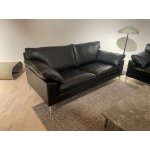 S�ren Lund SL329 Sofa 182cm, Sort L�der