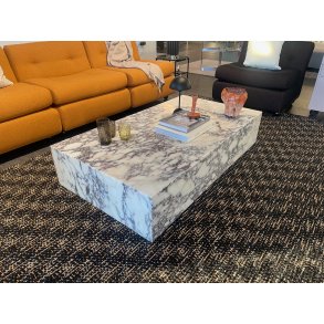 Audo Plinth Grand Sofabord, Rose Marble Calacatta