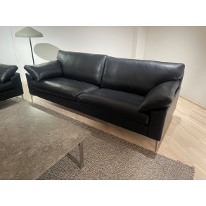 S�ren Lund SL329 Sofa 222cm, Sort L�der
