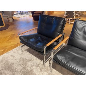 Kastholm FK6720-1 L�nestol, Sort L�der