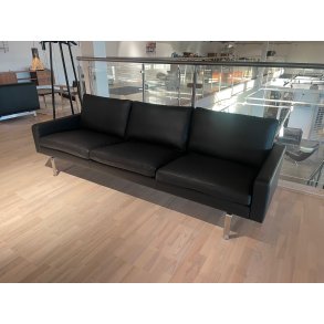 Skipper Firenze Sofa 228cm, Sort L�der