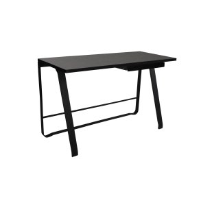 Hemmingway Skrivebord med skuffe, Sort Linoleum, Stel Sort B�g
