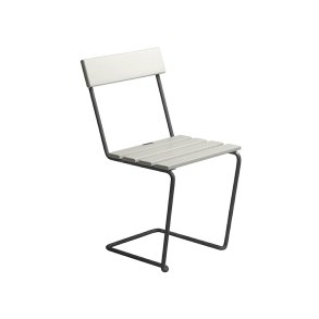 Stol 1, Hvidlakeret Eg/Varmgalvaniseret Stl