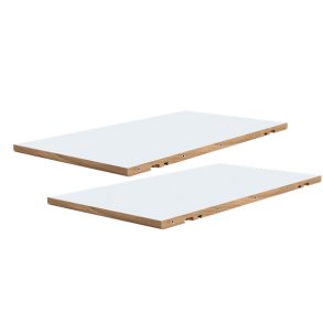 2 stk. T11 Tillgsplade 50x95, Hvid Laminat m/trkantliste