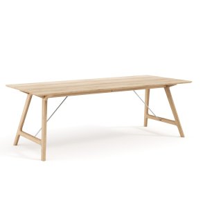 T7 Udtrksbord 95x220, Eg