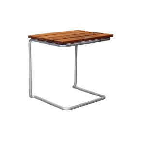 Fodskammel A3, Teak/Varmgalvaniseret Stl