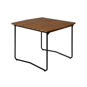 Bord B31 84x92, Teak/Sort