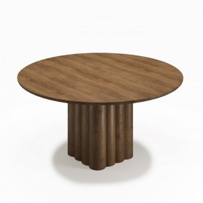 Plush Udtrksbord Rund, 140, Rget Eg