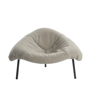 Tripoli L�nestol, Stof Undyed Wool Light Grey, Stel Black Grey