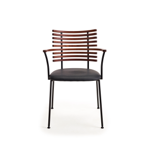 Tiger Armstol GM4106, Valnd Olie, Sort Lder, Sort Stl